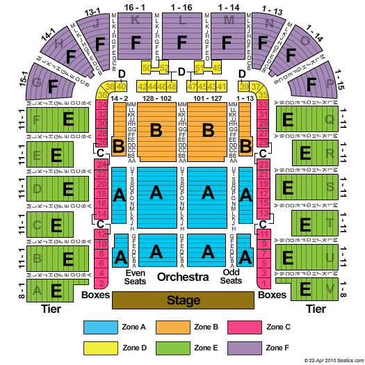 DAR Constitution Hall Seating Chart