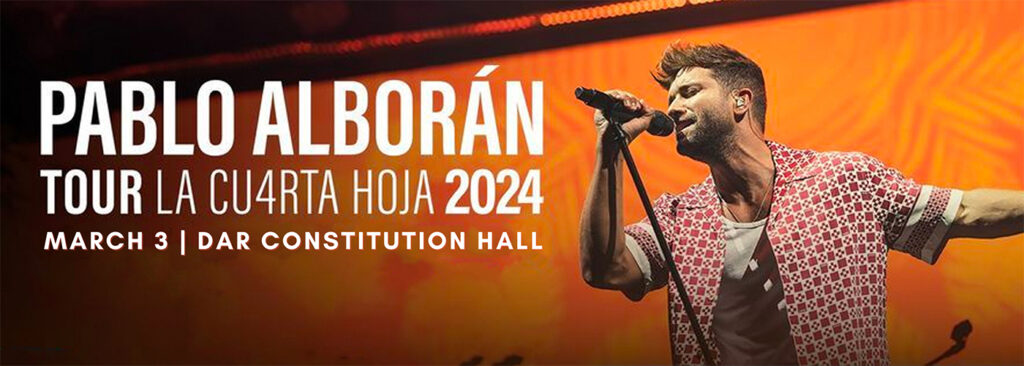 Pablo Alboran at DAR Constitution Hall