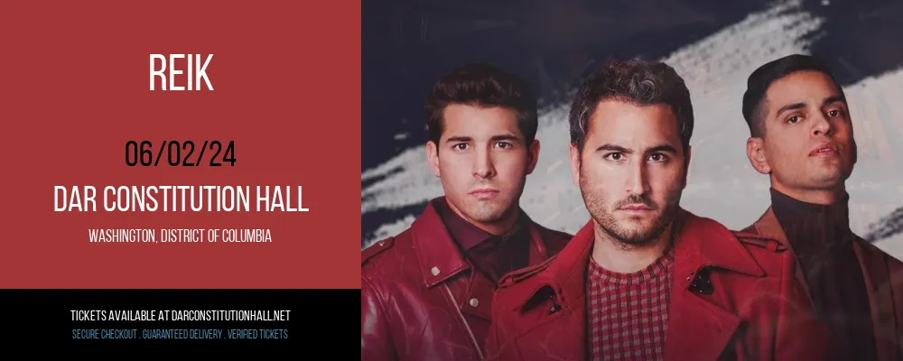 Reik at DAR Constitution Hall