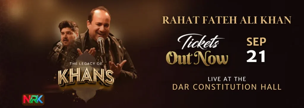 Rahat Fateh Ali Khan at DAR Constitution Hall